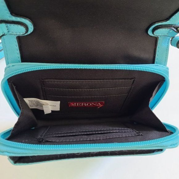 Merona blue Shoulder Handbag Clutch - Picture 11 of 13